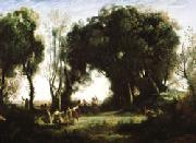 camille corot A Morning; Dance of the Nymphs(Salon of 1850-1851) oil painting picture wholesale